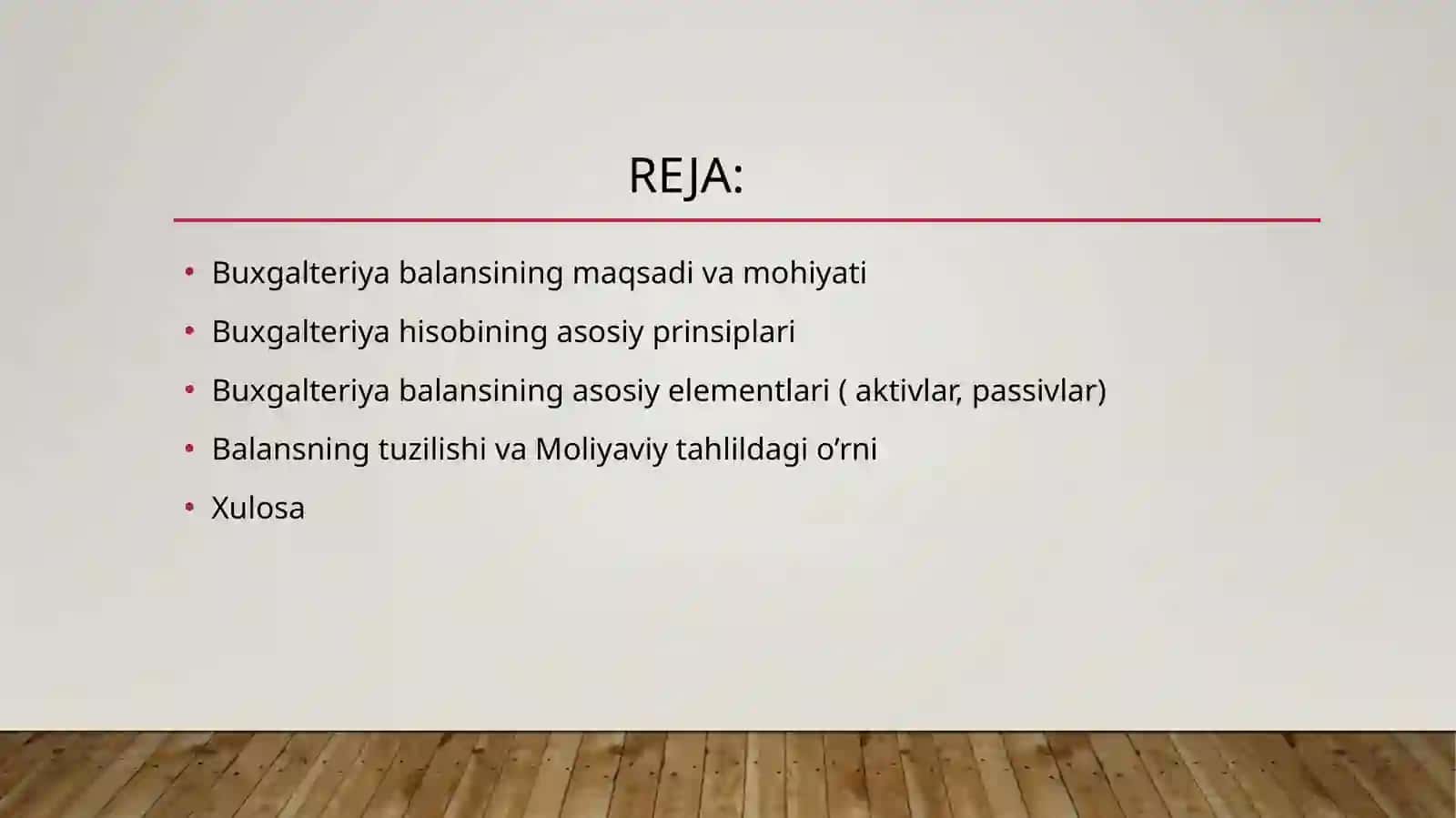Buxgalteriya balansining asosiy prinsiplari va elementlari 2