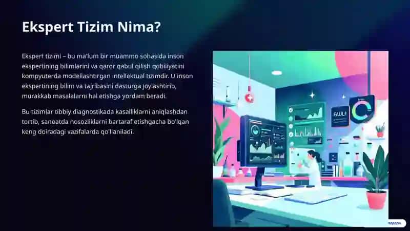 Ekspert Tizimlar: Bilimlar Bazasi va Yakunlovchi Mexanizm, Foydalanuvchi Interfeysi 2
