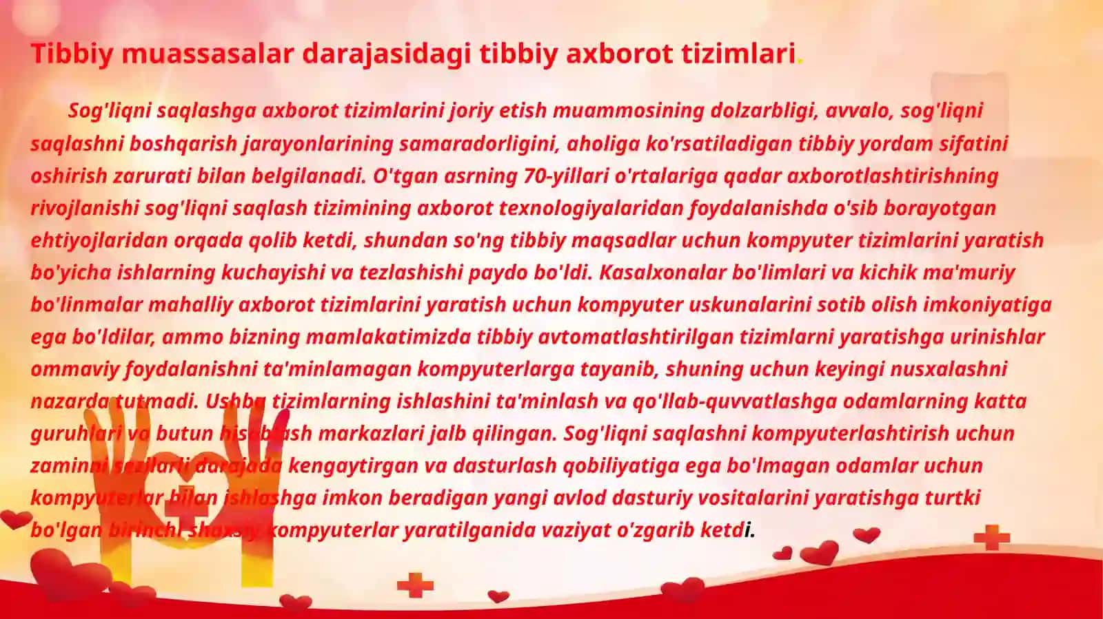 BEMOR AXBOROT TIZMIDAN FOYDALANISH 2
