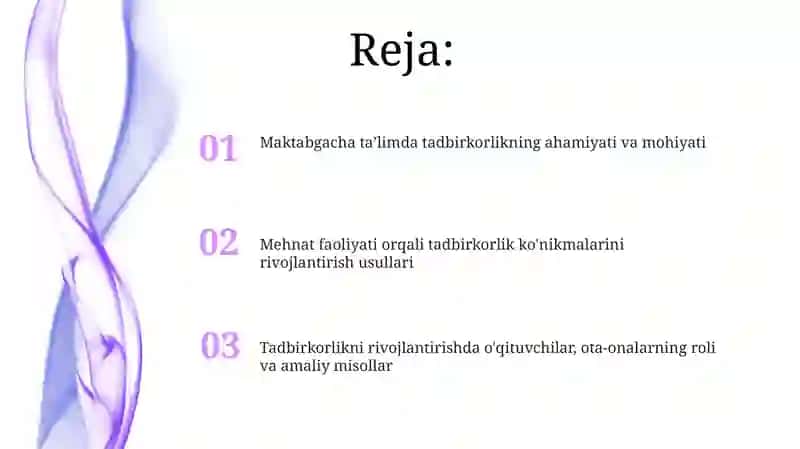Maktabgacha ta'lim tashkilotlarida mehnat faoliyati orqali tadbirkorlikka òrgatish 2