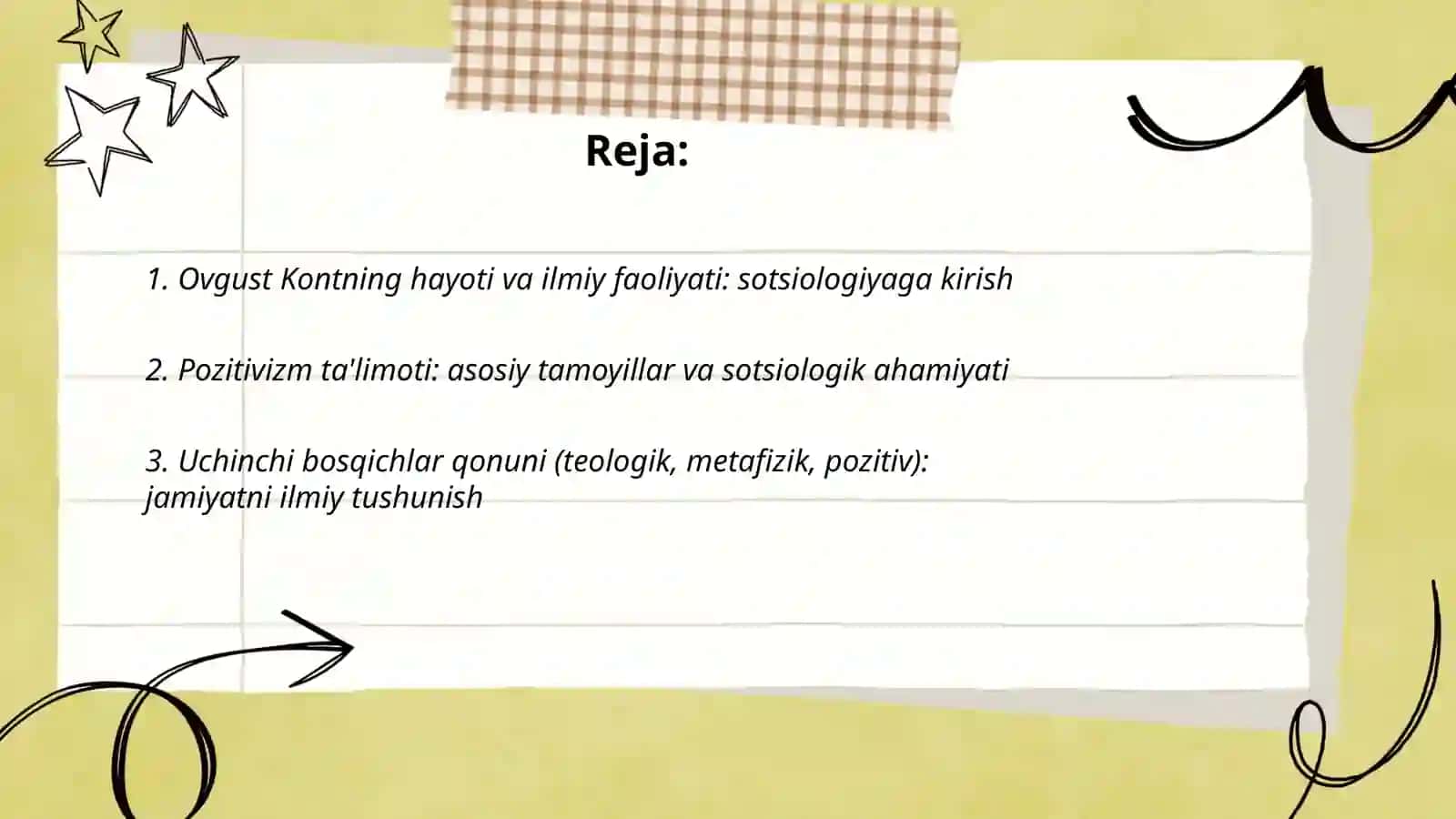 Ovgust Kont va pozitivizmning sotsiologik ahamiyati 2