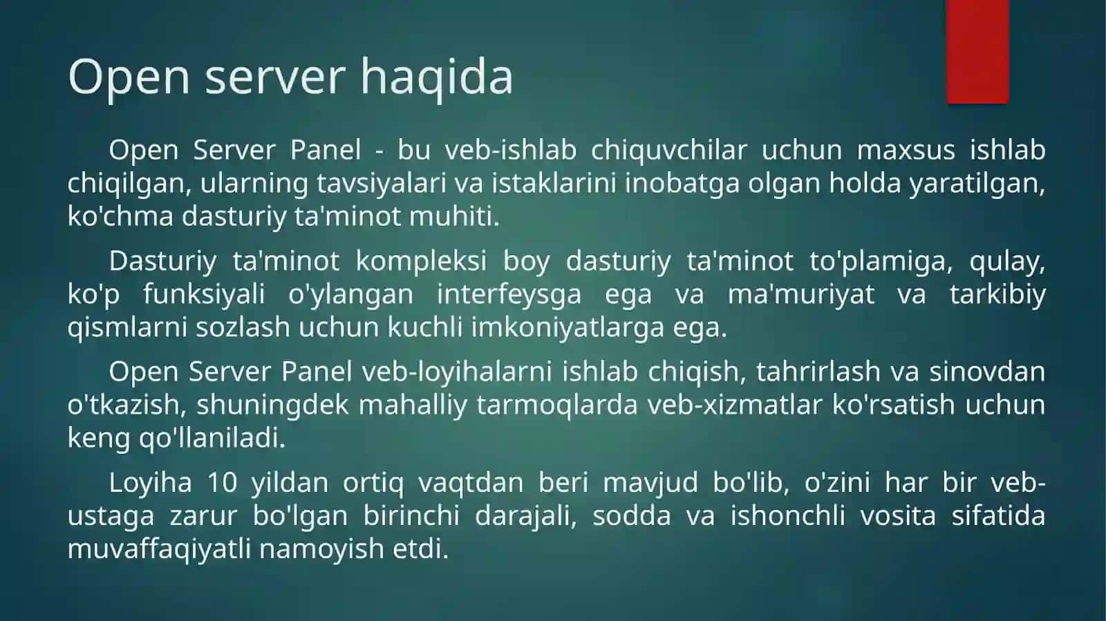 Open Server Panel 2