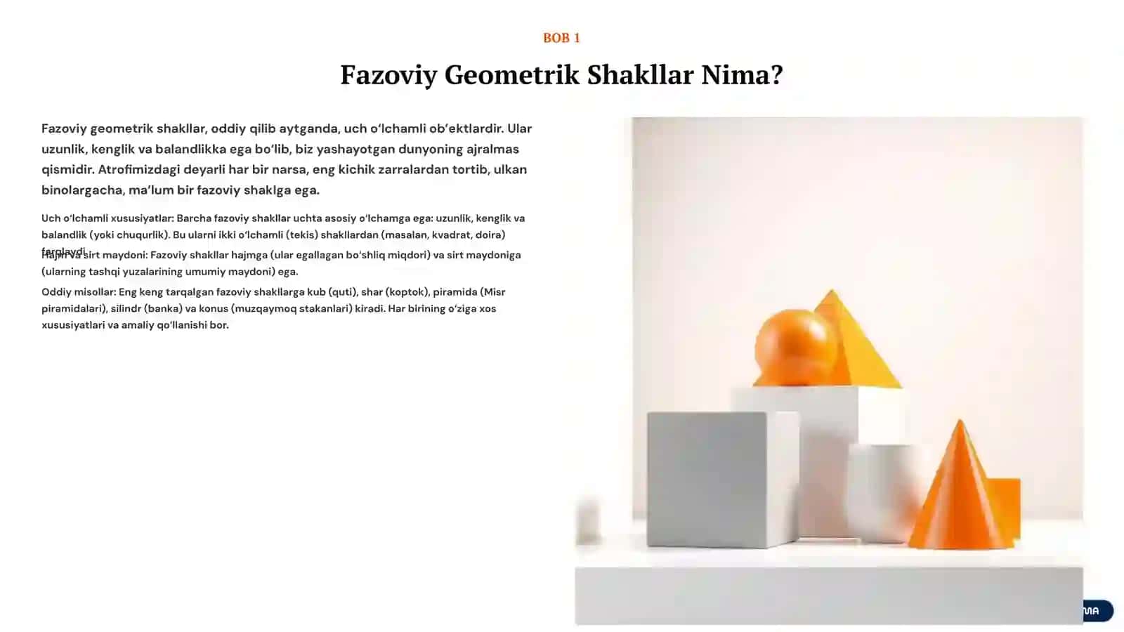 Fazoviy Geometrik Shakllar va Ko‘pyoqlar Olami 2