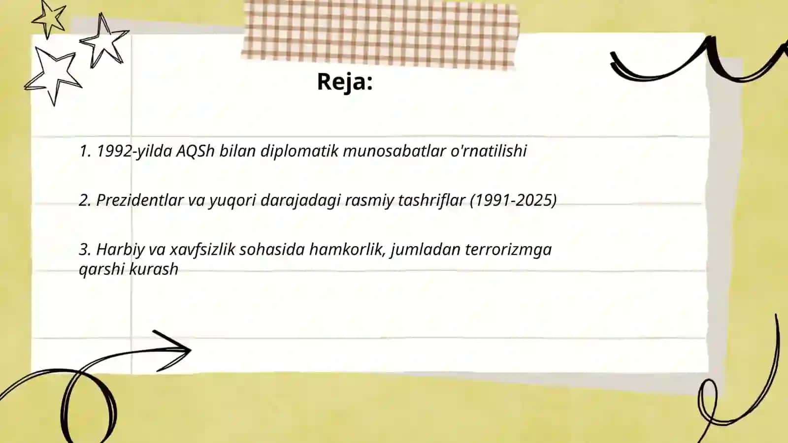 O'zbekiston va AQSh munosabatlari (1991-2025) 2
