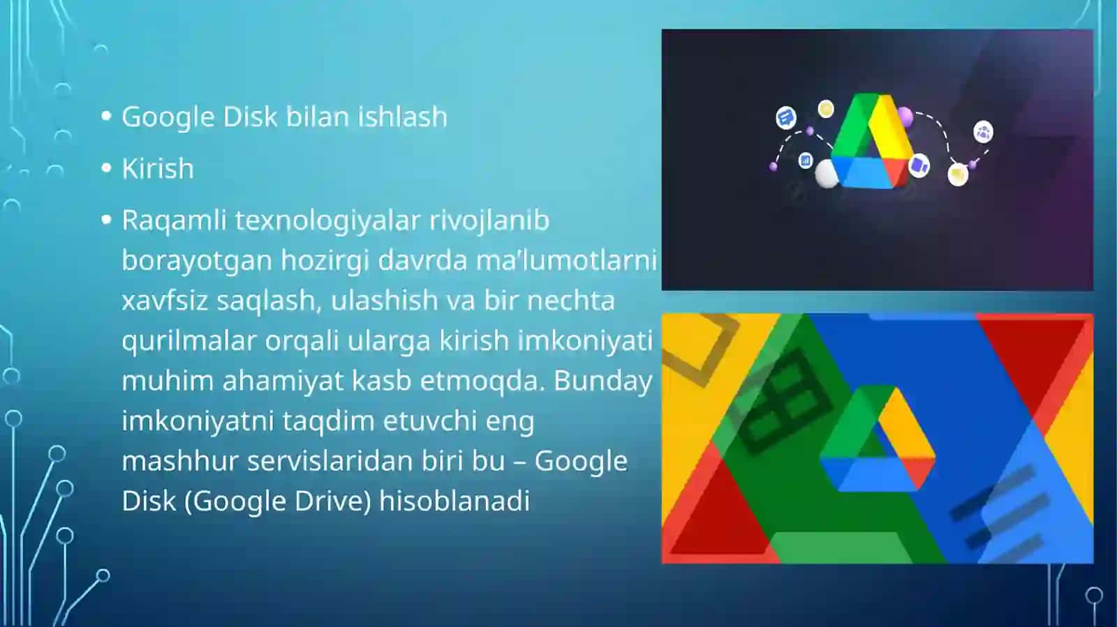 Google disk bilanishlash 2
