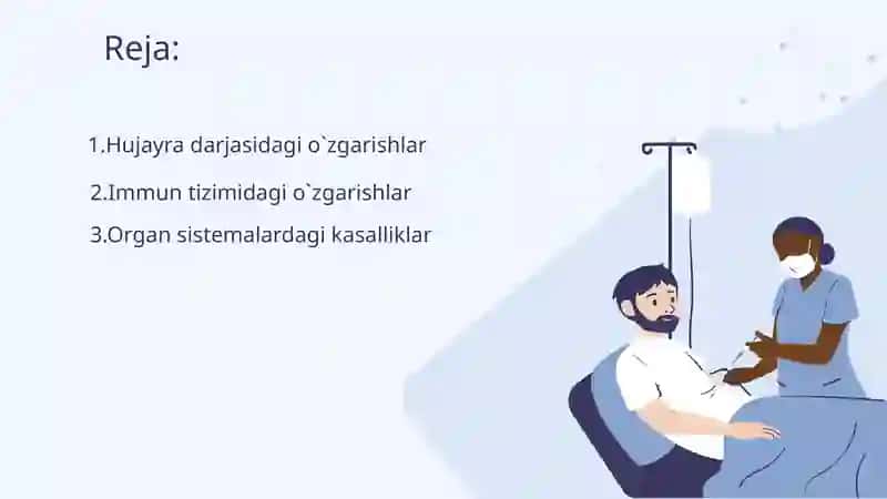 Organizmdagi keksayish davriga xos o'zgarishlar 2