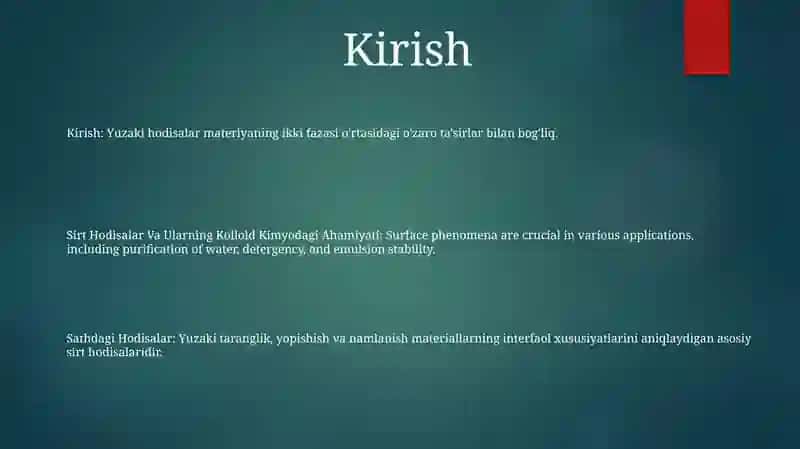 Sirt Hodisalar Va Ularning Kolloid Kimyodagi Ahamiyati 2