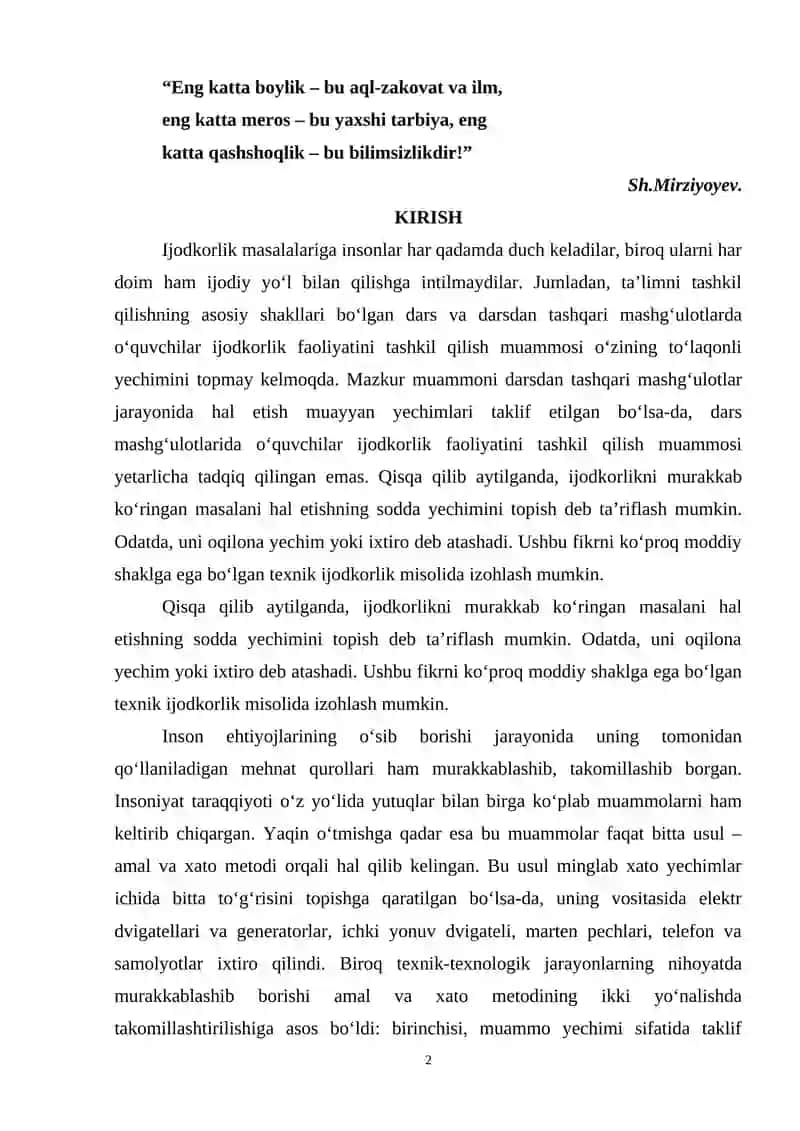 Texnik ijodkorligini о‘ziga xos xususiyatlari 2