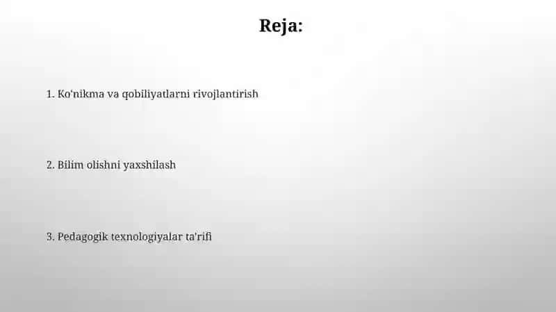 Pedagogik texnologiyalar roli 2