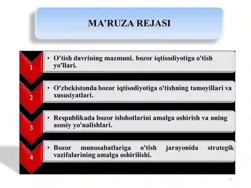 Bozor iqtisodiyotiga oʻtish 2