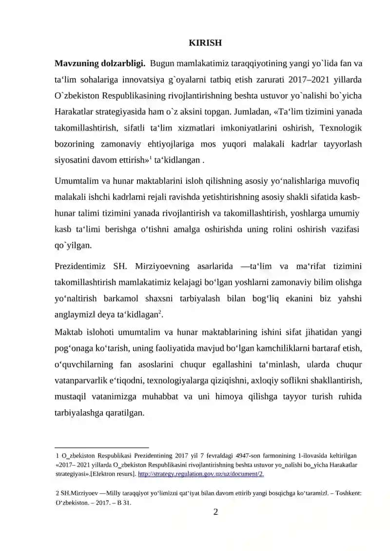 Konstruktsion materiallar haqida malumotlarni o’rganish 2