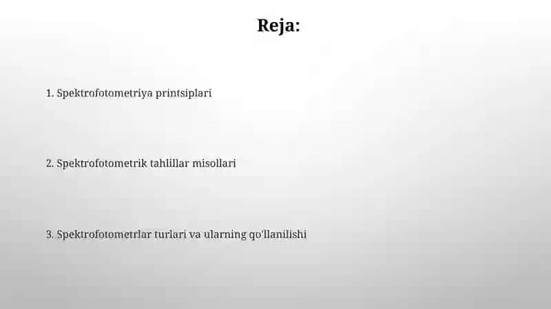 Spektrofotometriya 2