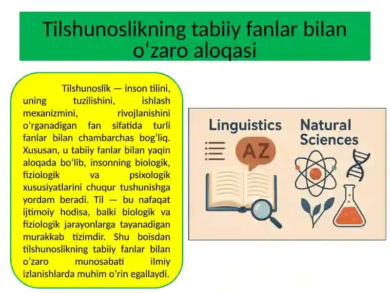 tilshunoslik va tabiiy fanlar 2