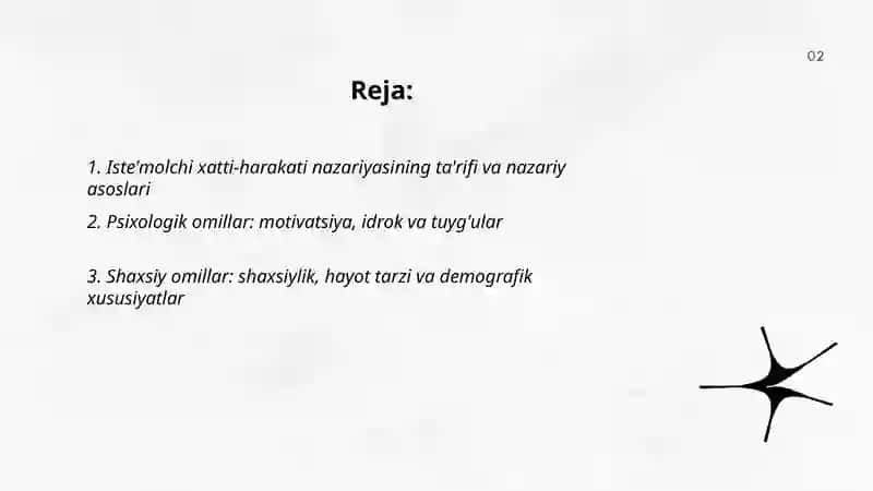 Iste'molchi xatti-xarakati nazariyasi 2