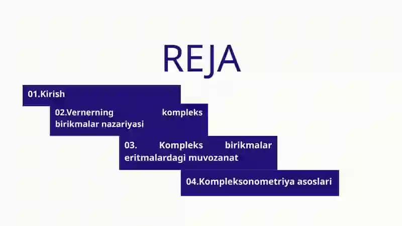 Kompleks birikmalar 2