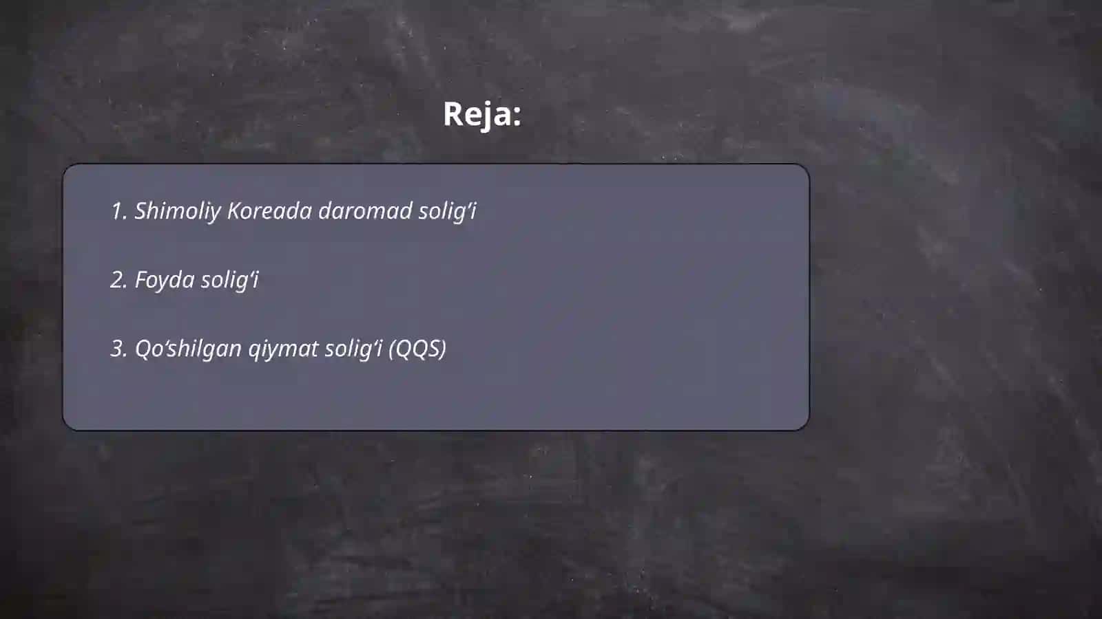 Shimoliy Koreada daromad solig‘i 2