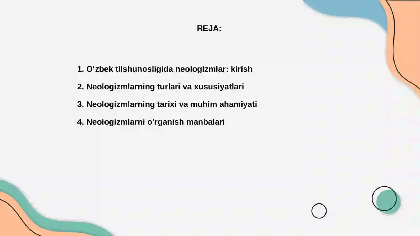 Oʻzbek tilshunosligida neologizmlar va ularning oʻrganilish manbalari 2