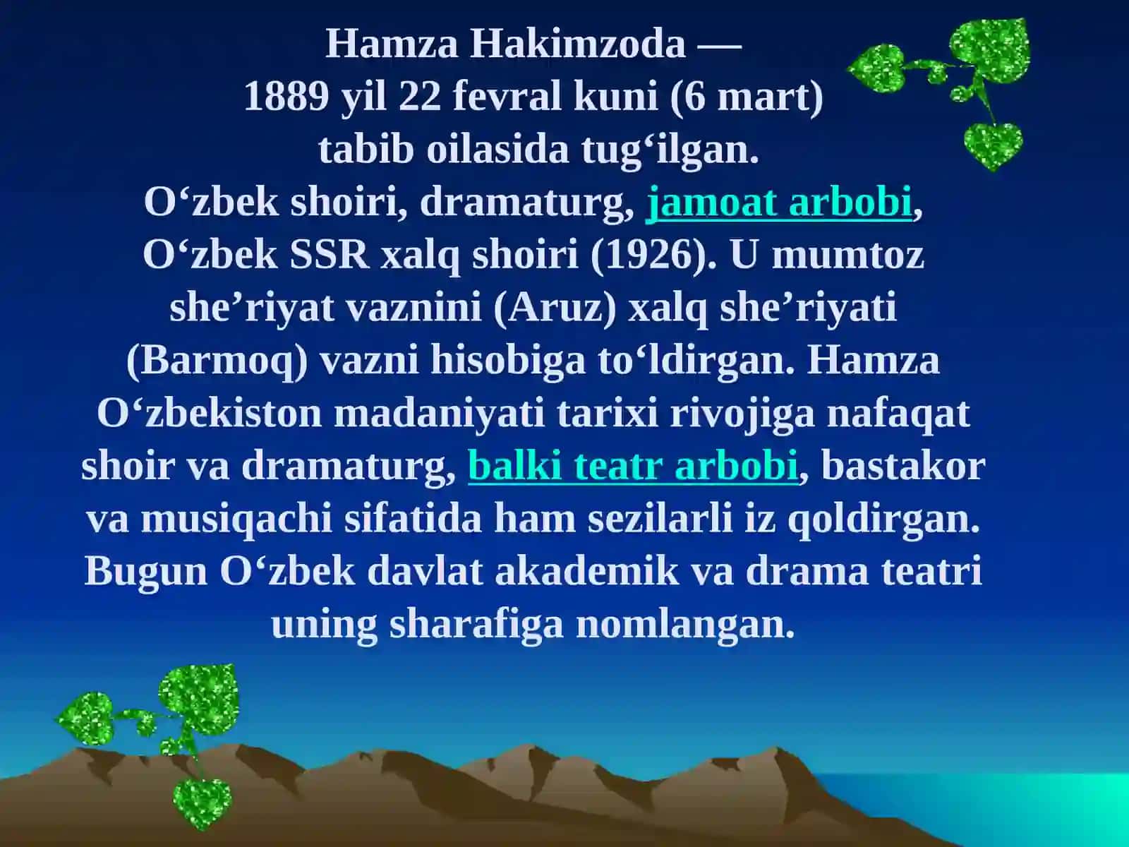 Hamza Hakimzoda Niyoziy hayoti 2