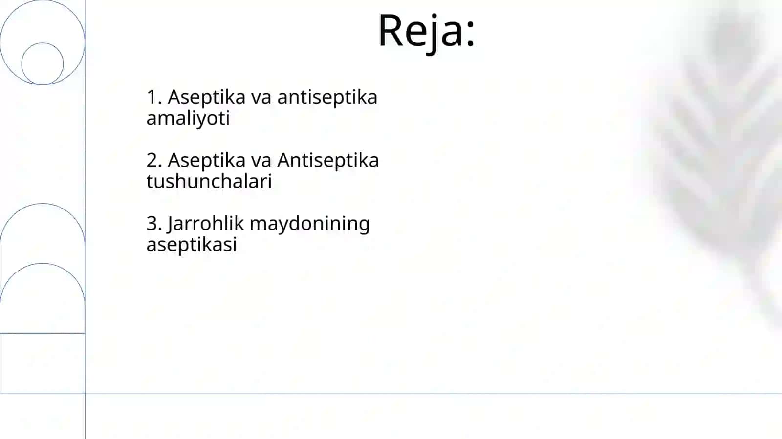 Aseptik va Antiseptik Tushunchasi 2