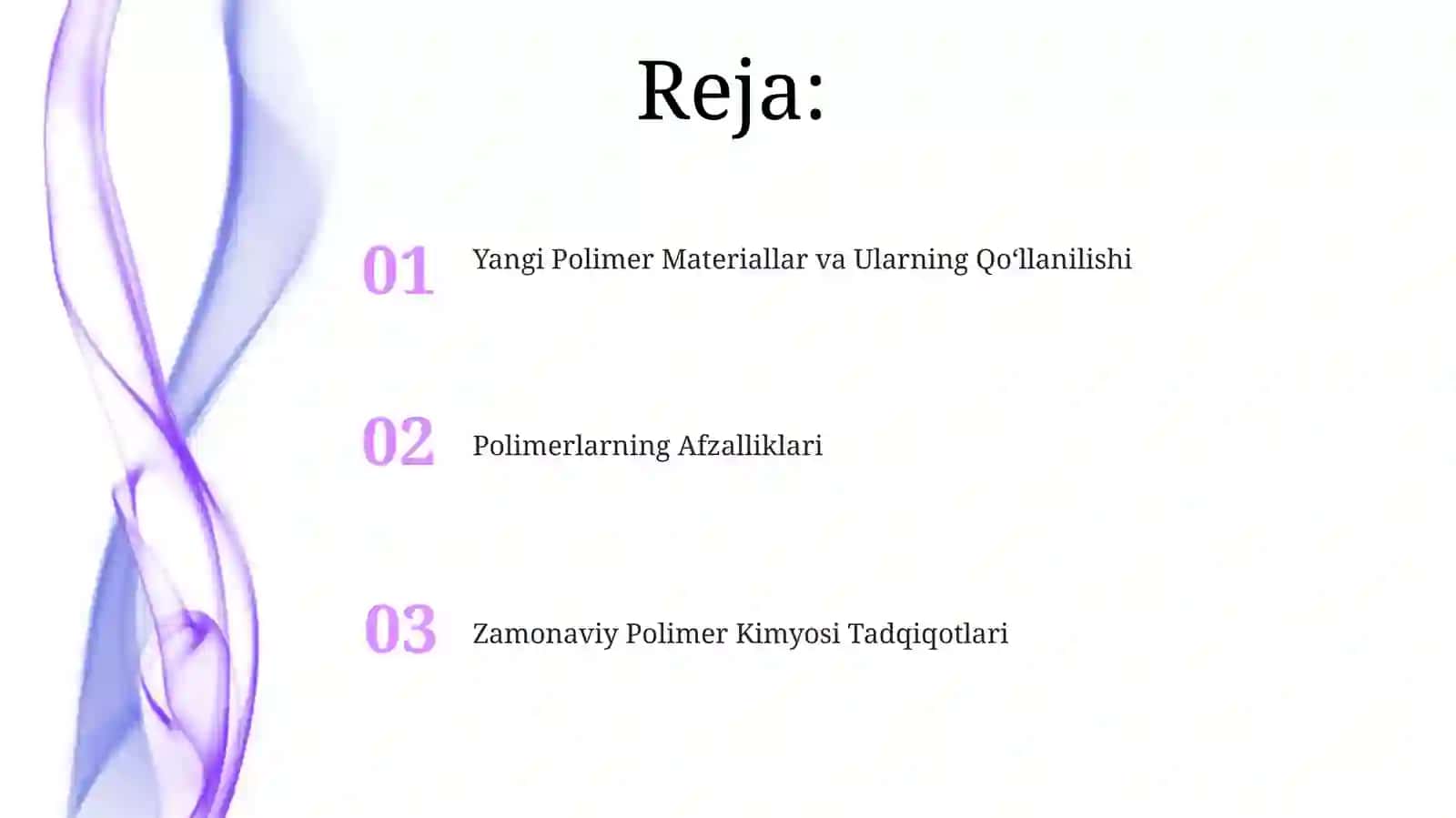Polimer Materiallar va Ularning Qo‘llanilishi 2