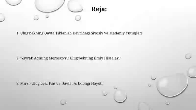 Mirzo Ulug'bek-davlat arbobi va buyuk olim 2