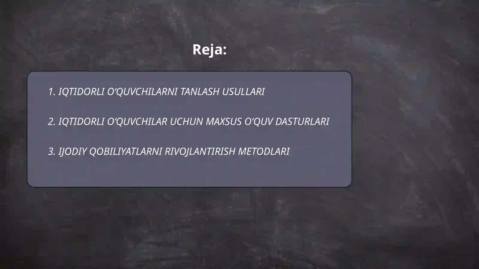 IQTIDORLI OʻQUVCHILARNI TANLASH USULLARI 2