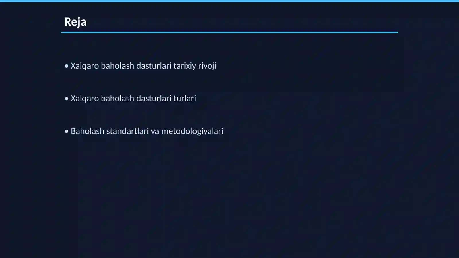 Xalqaro baholash dasturlari va ularning qoʻllanilishi 2