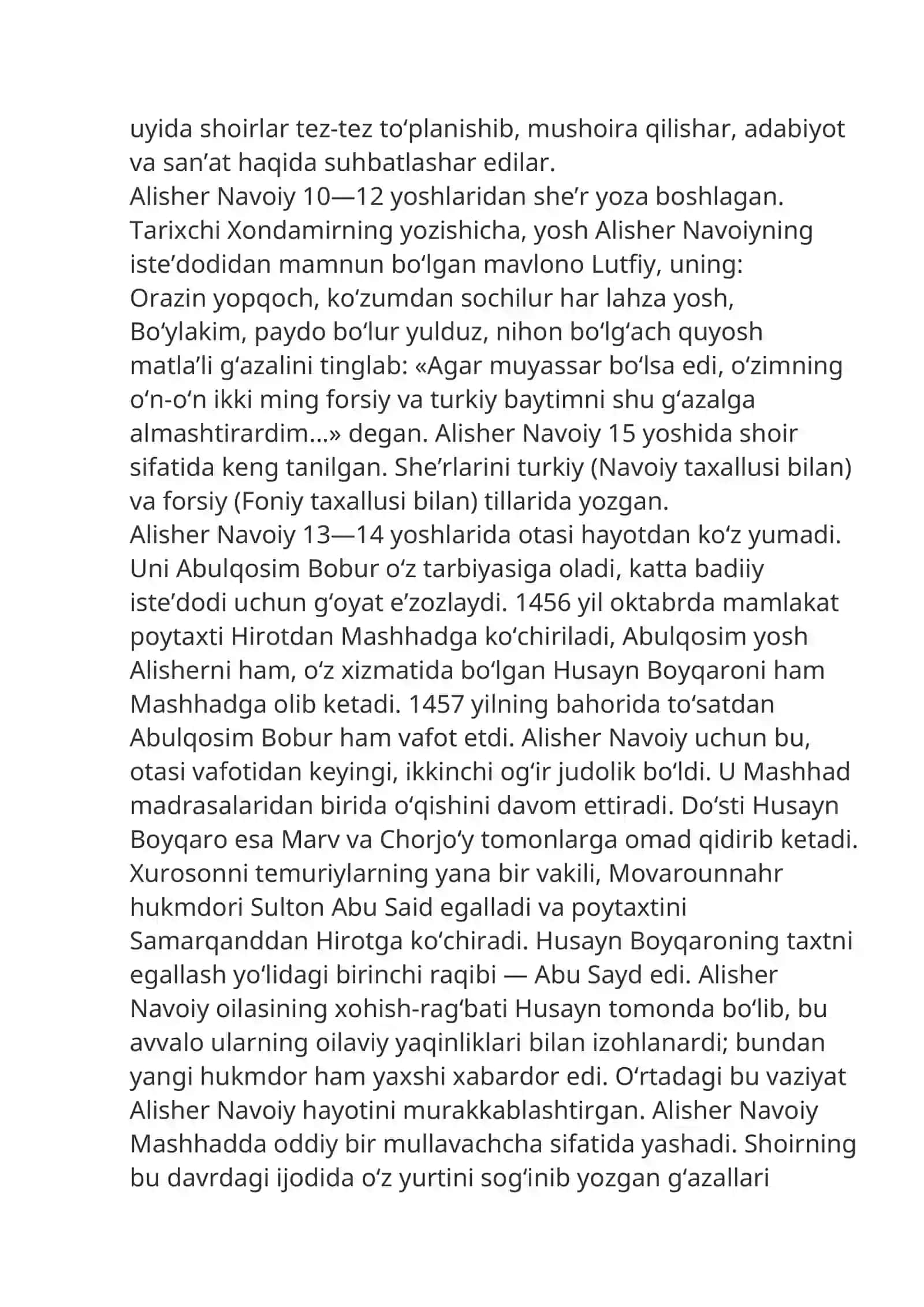 O'zbek klassik she'riyati 2