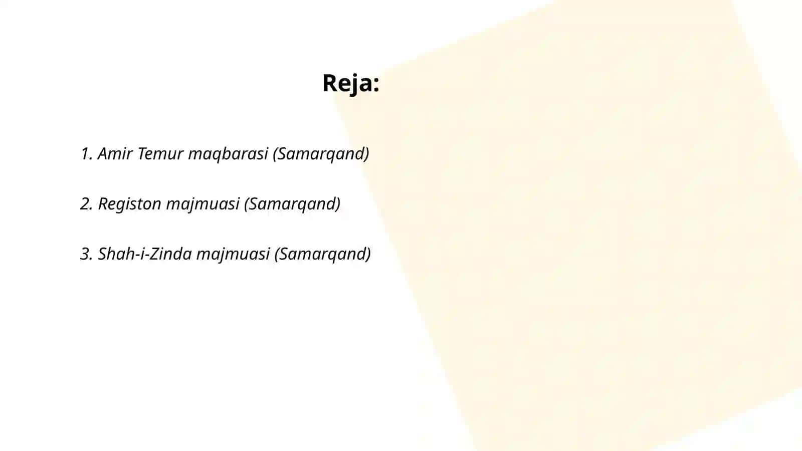Amir Temur maqbarasi (Samarqand) 2