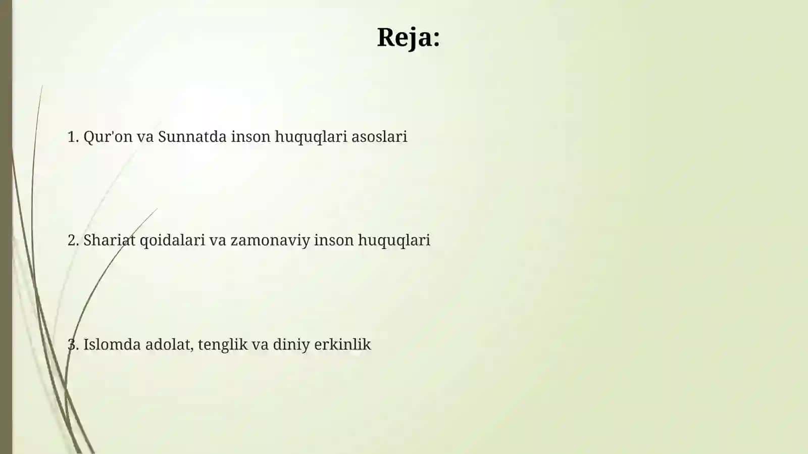 Islomda inson huquq va erkinliklarini taminlashining oziga hos jihatlari 2