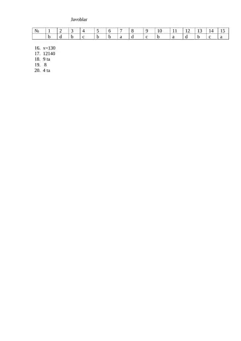 6-sinf matematika I - chorak 2