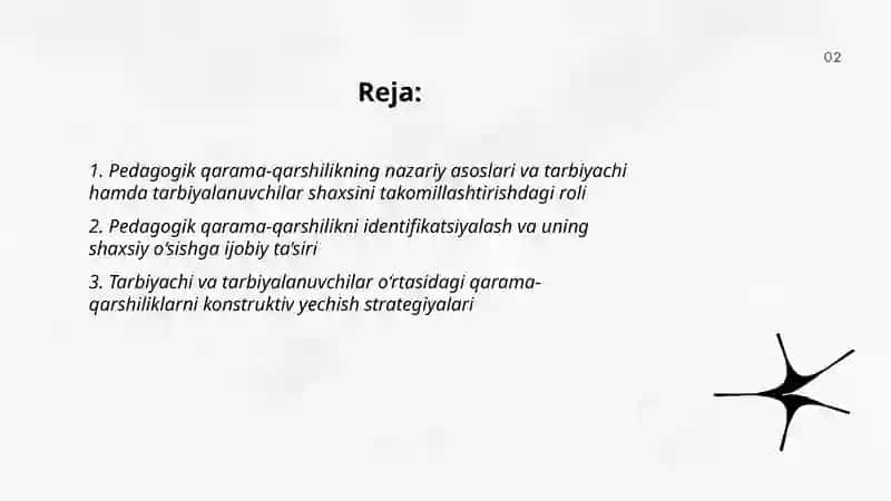 Pedagogik qarama-qarshilik 2