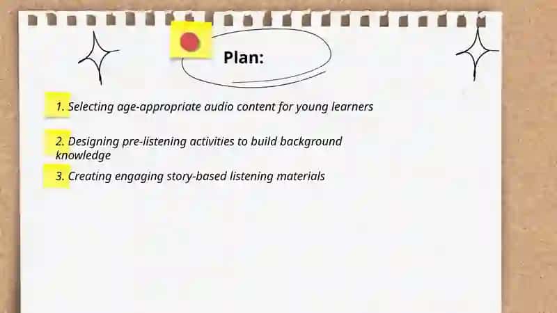 Preparing teaching material for developing listening skills of young learners 2