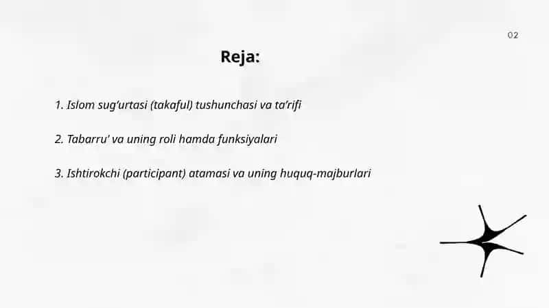 Islom sug'urtasi (takaful) 2