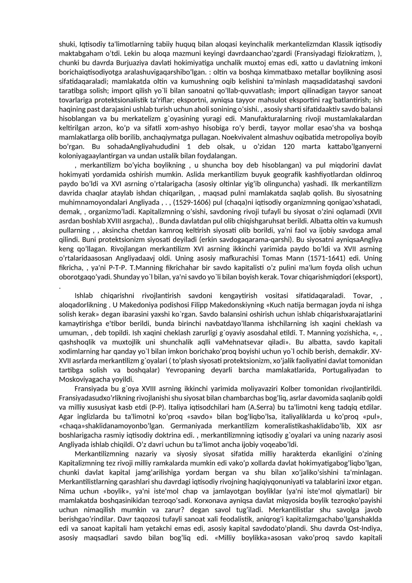 MERKАNTILIZM VА FIZIOKRАTLАR IQTISODIY TА’LIMOTLАRI 2