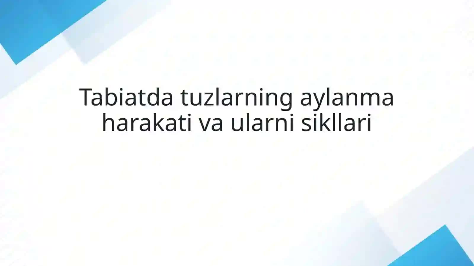 Meliorativ tuproqshonuslik va tuproq muhofazasi 2
