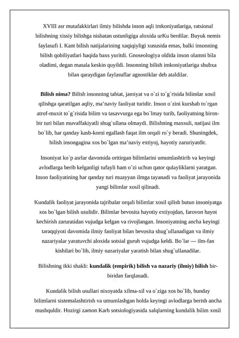 Aqliy bilish va uning shakllari 2