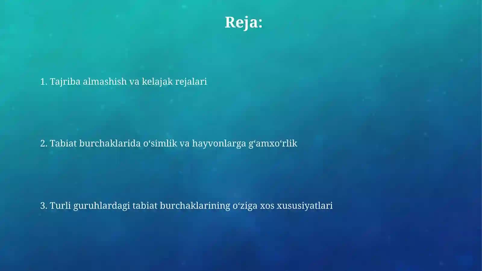 Turli guruhlarda tabiat burchagida osimlik va hayvonlar parvarishi va gʻamxoʻrlik 2