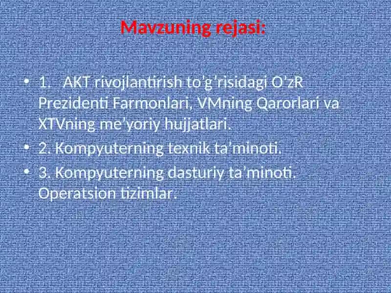 Boshlang`ichsinfdarslaridaaxborottexnologiyalardanfoydalanish(2 soat ma’ruza) 2