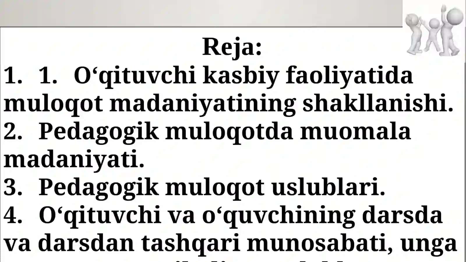 O’qituvchi faoliyatida muloqot madaniyati va psixologiyasi. 2