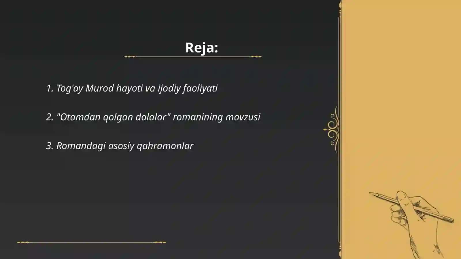 Otamdan qolgan dalalar 2