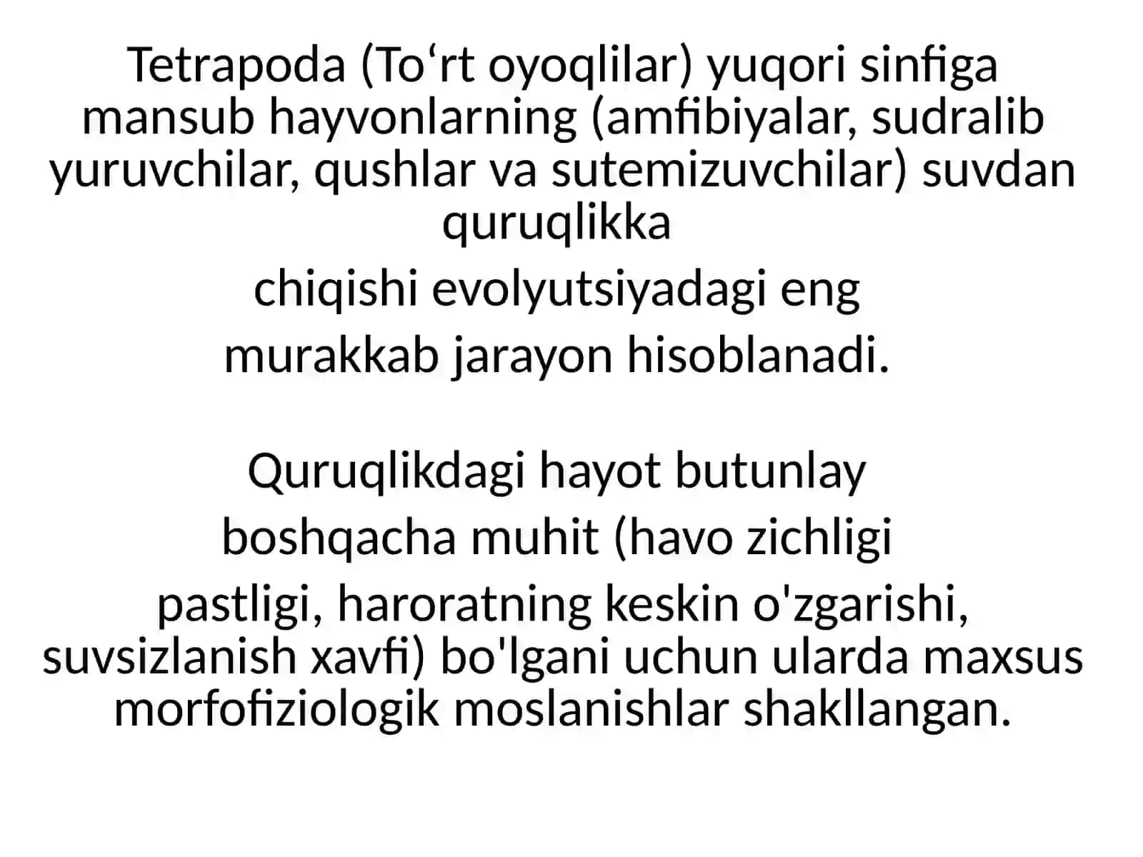 Tetrapoda Kattasinf Infigamansubhayvonlari 2