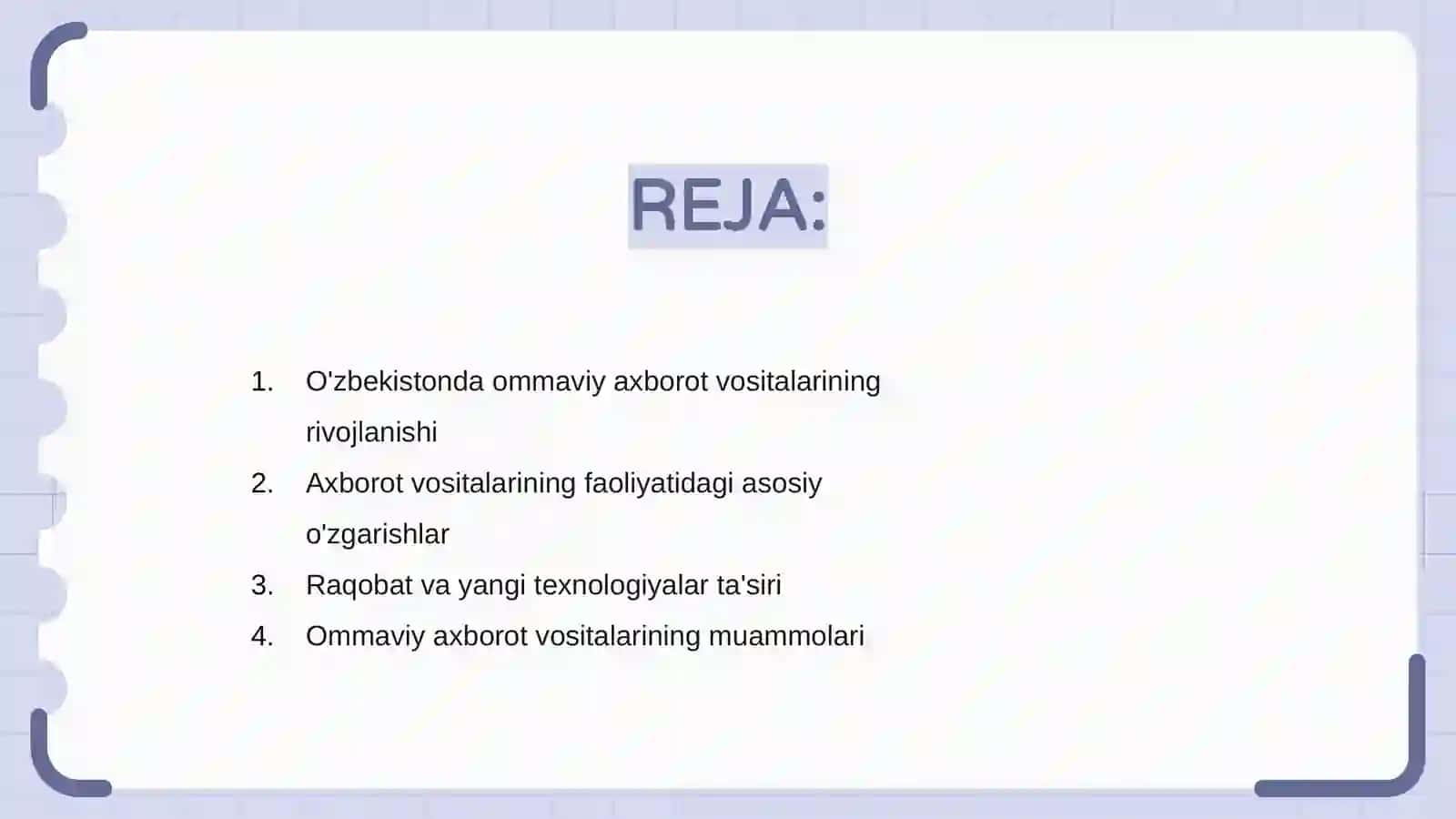 O'zbekistonda ommaviy axborot vositalarining rivojlanishi 2