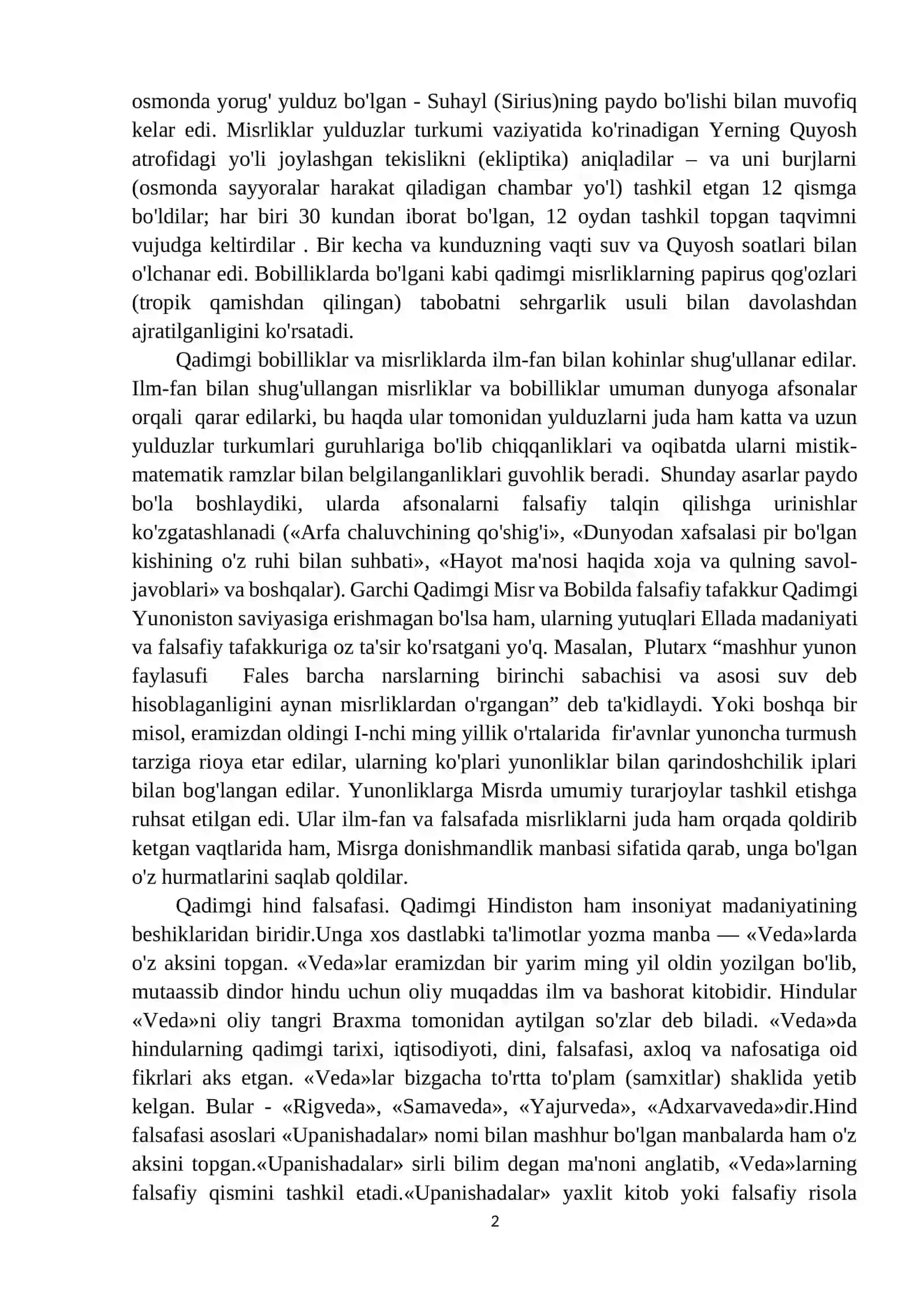 Falsafiy tafakkur taraqqiyoti bosqichlari: Sharq falsafasi 2