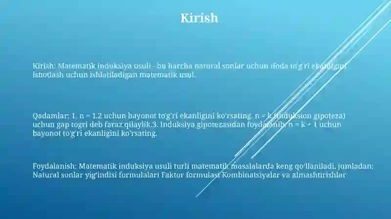 Matematik Induksiya Metodi 2