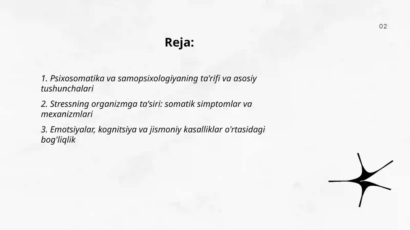 Psixosomatika va samopsixologiya mavzusi 2