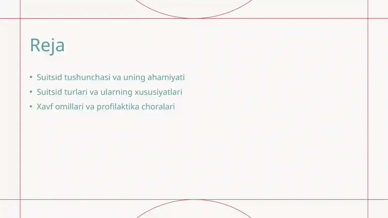 Suitsid tushunchasi, turlari, xavf omillari, profilaktika choralari 2