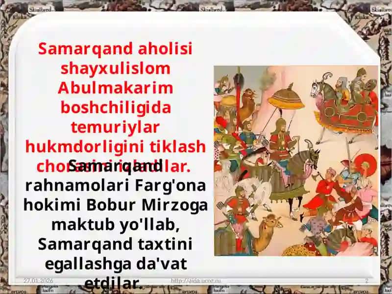 Zahiriddin Muhammad Bobur-buyuk davlat arbobi 2