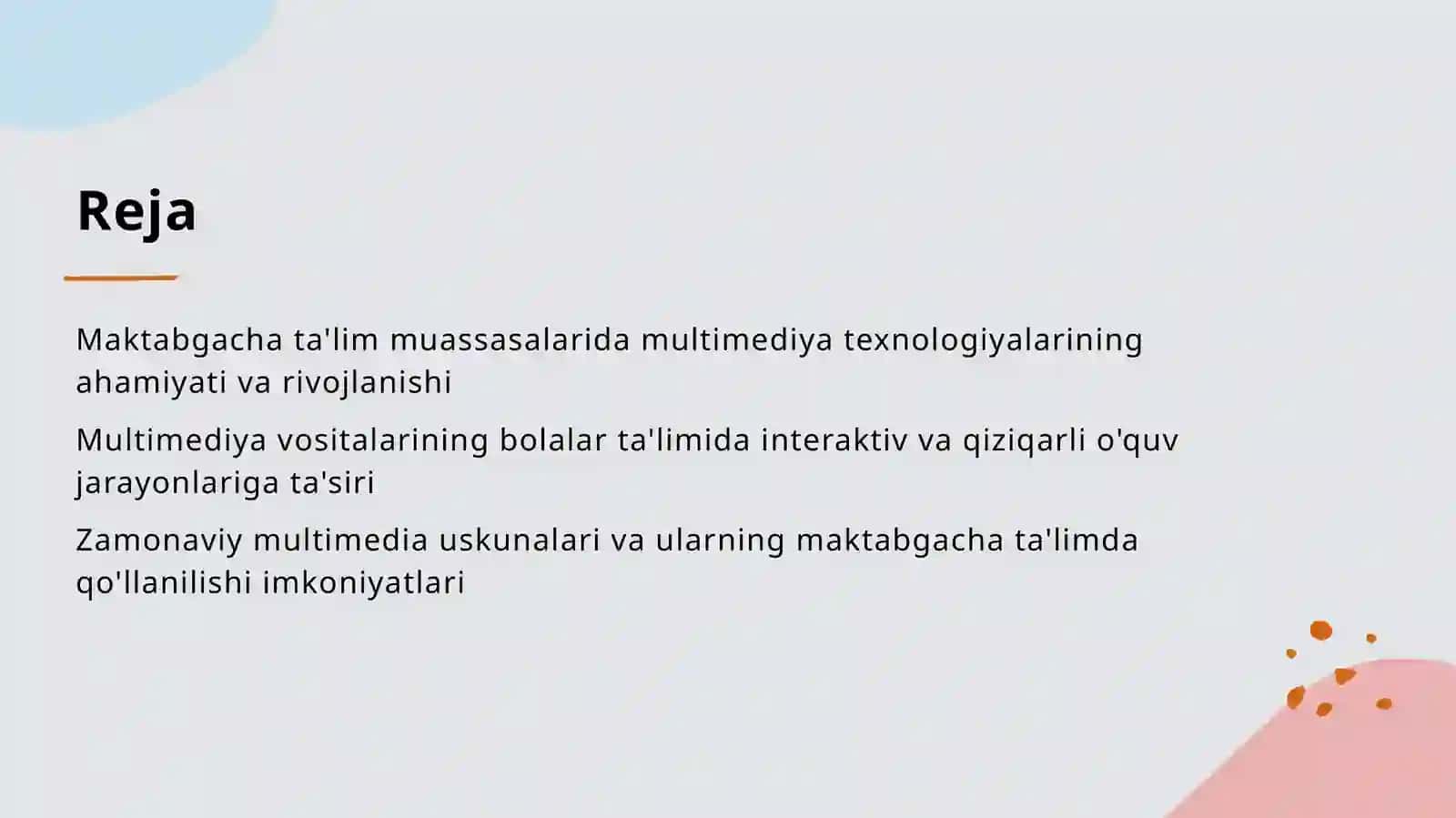 Maktabgacha taʼlim tashkilotlaridagi multimediya dan foydalalanish 2