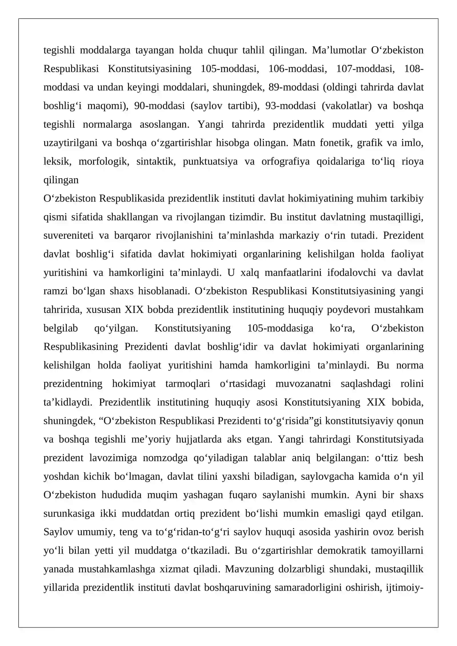 O‘zbekiston Respublikasining Prezidenti 2
